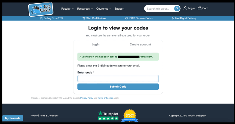 mygiftcardsupply carding method